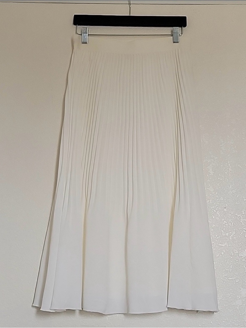 J. Crew Elegant Pleated Midi Skirt in Cream | Sophisticated Classic